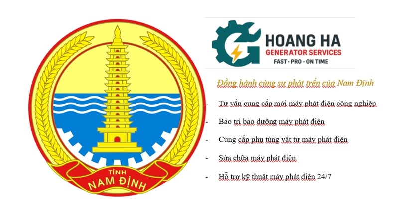 Máy phát điện tại KCN Nam Định